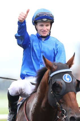 Thumbs up: James McDonald is heading off to Royal Ascot. 
