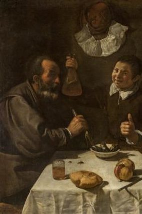 Diego Velazquez, <i>Luncheon</i> (c. 1617-18), oil on canvas,  108.5x102cm. The State Hermitage Museum, St Petersburg. Acquired 1763-74.