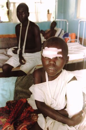 Children wounded during an ambush by members of the Lord's Resistance Army in northern Uganda in 2006.