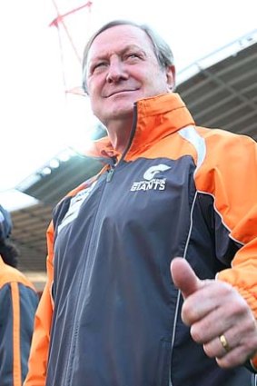 Kevin Sheedy has an off-field role with the Giants after ending his decades-long coaching career at the end of last season.