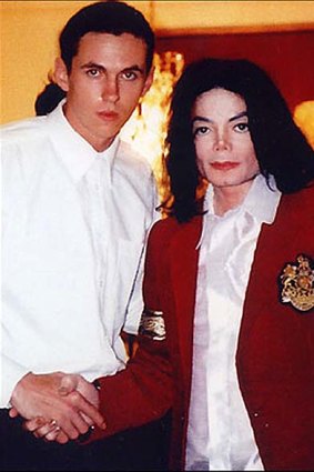 Matt Fiddes with his former client Michael Jackson.