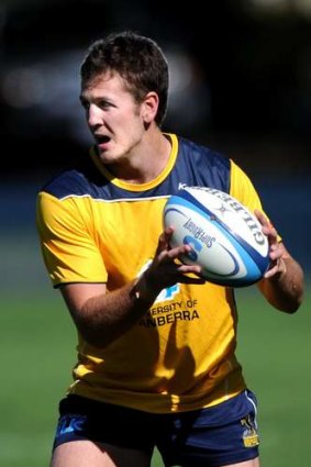 Ian Prior during a recent training session at Brumbies HQ, Griffith.