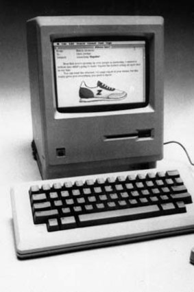 The Apple Macintosh that was unveiled in 1984.