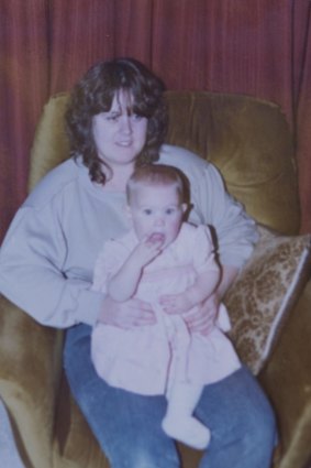 Leanne Regan with one-year-old sister Erin.