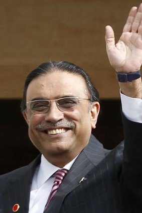 Asif Ali Zardari ... back in Pakistan after his speedy visit to Dubai.