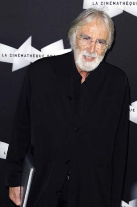 Michael Haneke ... the Austrian director poses prior to the premiere screening of his movie <i>Amour</i>.