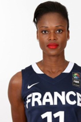 French basketball player Emilie Gomis is a champion of the bold lip and rebel punk hairstyle on the court.