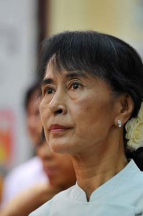 Urging the suspension of all EU measures ... Aung San Suu Kyi.