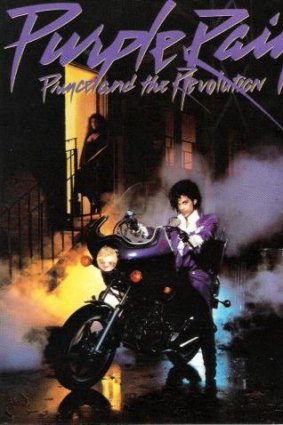 Prince in <i>Purple Rain</i> (album cover)