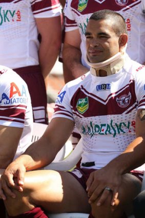 Sitting this one out: Manly's Richie Fa'aoso.