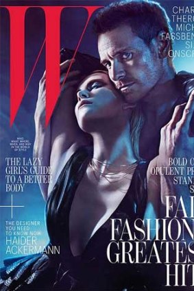 Charlize Theron and Michael Fassbender in the steamy <i>W</i> magazine shoot.