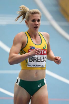 Canberra sprinter Melissa Breen in action at the London Olympics.