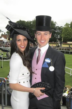 … and wife Hoda Vakili at Royal Ascot in 2011.