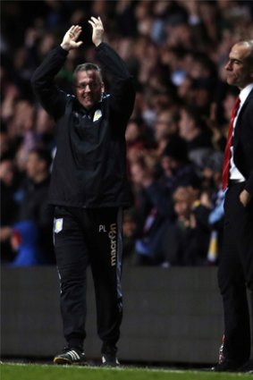 Sweet and sour: Paul Lambert (left) celebrates, Paolo Di Canio laments.