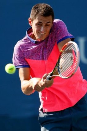 Bernard Tomic's scratching continued his second-round hoodoo in New York.