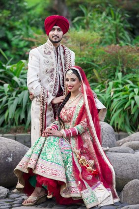 Together by choice: Aryan Kumar and Annupreet Wahi arranged their marriage themselves, but Aryan says it would not have gone ahead if his parents didn't approve of his choice.