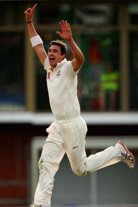 Fighting fit: Mitchell Starc wants to play on Boxing Day.