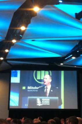 Premier Campbell Newman speaking at the Urban Development Institute of Australia.