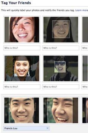 Facebook's "Tag Suggestions" feature.