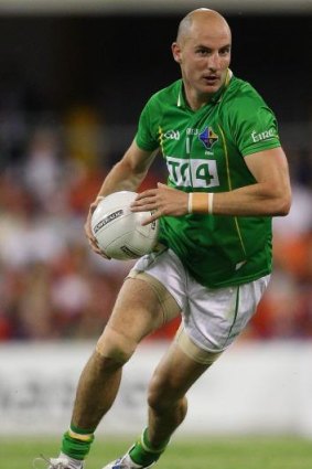 Tadhg Kennelly in action for Ireland during the 2011 International Rules match.