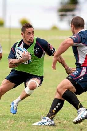 Richard Kingi will play on the wing for the Rebels in one of several changes to the visitors' backline.
