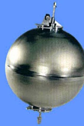 The ball is believed to be a "hydrazine bladder tank".