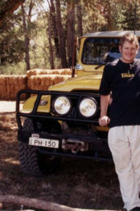 Megan and Peter with the 4WD in happier times.