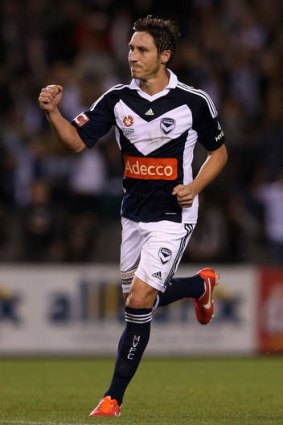 Staying put: Melbourne Victory's Mark Milligan.