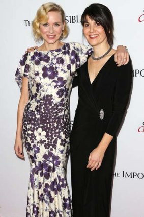Inspiration ... Naomi Watts says it was ''crucial'' for her to meet real-life survivor Maria Belon, right.