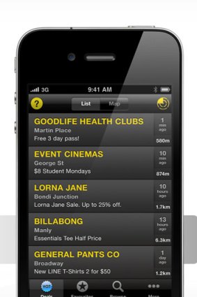 QuickerFeet iPhone app.