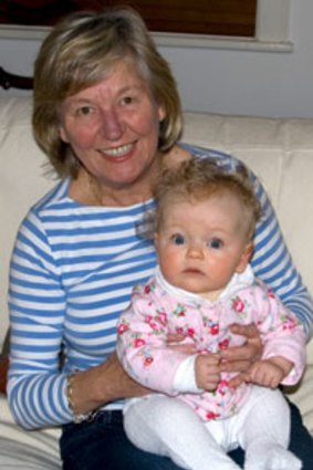 Family ... Pixie Rourke with her granddaughter, Elsie, last year.