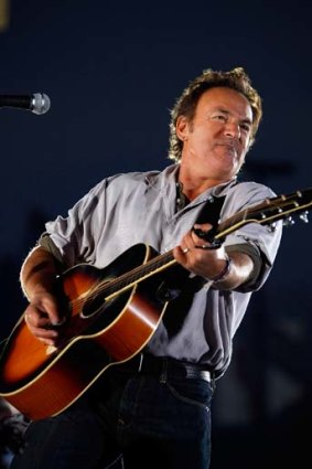 Bruce Springsteen on stage in November 2008.