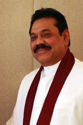 Sri Lanka's President Mahinda Rajapaksa.