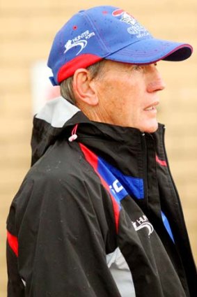 Better &#8230; Wayne Bennett watches his side in Muswellbrook.