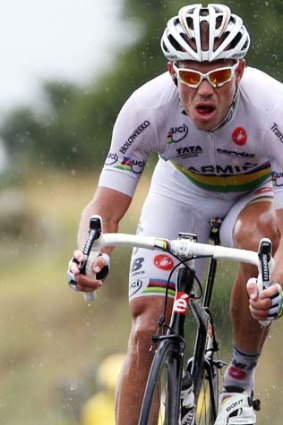 Sprinter ... Thor Hushovd in the Tour de France.