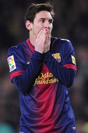 Outshone ... Lionel Messi's performance was surpassed by that of Real Madrid's Christiano Ronaldo.