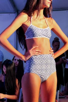 One of Karla Spetic's swimwear designs at Gold Coast Fashion Week.