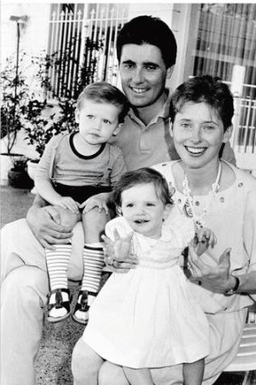 Racing in the genes … Robbie and Gai Waterhouse with a young Tom and his sister Kate in the early 1980s.