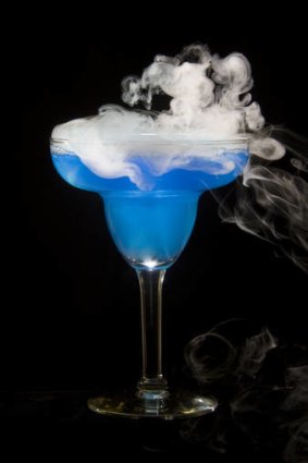 Banned from the bar ... liquid nitrogen cocktail.