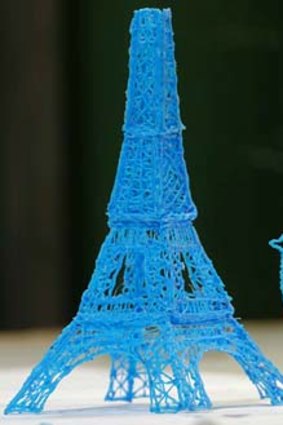 The 3D-printed Eiffel Tower.