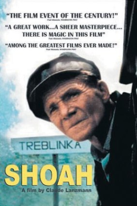 Poster for Shoah by Claide Lanzmann.  