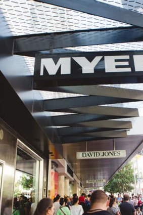 David Jones has rejected a merger with Myer.
