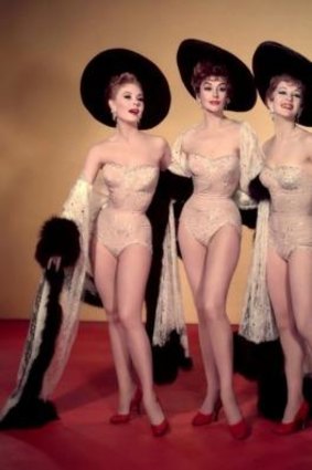 Mitzi Gaynor, Kay Kendall, Gene Kelly and  Taina Elg in Orry-Kelly costumes for <i>Les Girls</i> (1957)  
