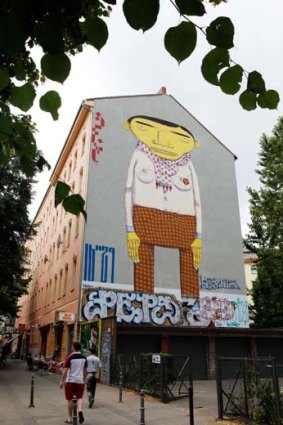 A mural Berlin's Kreuzberg district.