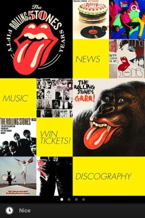 The Rolling Stones Official App for iPhone.