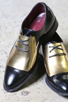 Recent purchase: Celine gold-plated brogues.