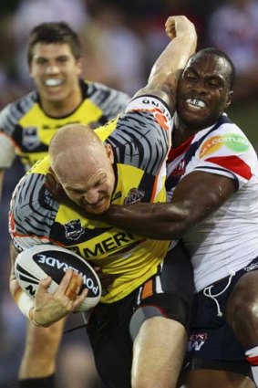 He's back &#8230; Wests Tigers prop Keith Galloway.