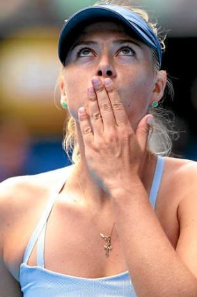 No kiss and tell ... Maria Sharapova of Russia.