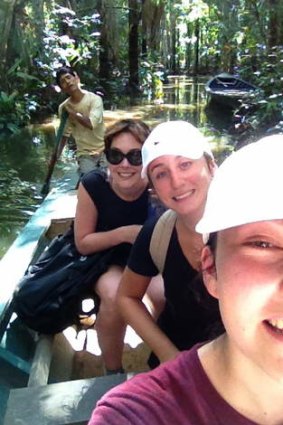 Ella Damiani and friends in Peru.