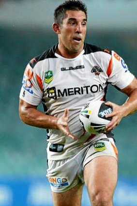 New lease of life ... Braith Anasta of the Tigers.